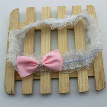 Baby Kids Girl Lace Bowknot Pearl Headdress Headbands Hair Decor Headdress 3M-9Y NW