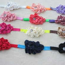 Baby Kids Girls Infant Flower Rhinestone Headbands Girl Hair Bow Band Chiffon Headwear NW