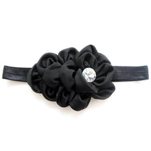 Baby Kids Girls Infant Flower Rhinestone Headbands Girl Hair Bow Band Chiffon Headwear NW