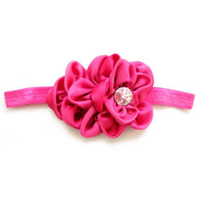 Baby Kids Girls Infant Flower Rhinestone Headbands Girl Hair Bow Band Chiffon Headwear NW
