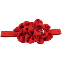 Baby Kids Girls Infant Flower Rhinestone Headbands Girl Hair Bow Band Chiffon Headwear NW