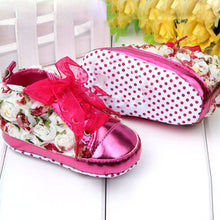 Baby Kids Girls Rose Flower Shoes Lace Soft Sole Casual Toddler Shoes Prewalkers NW