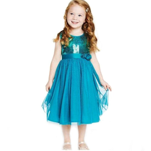 Baby Princess Kids Girls Christmas Fancy Flower Party Gown Formal Dress 2-7Y D33 NW