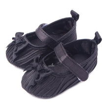 Baby Shoes First Walkers Toddler Girl Silk Bowknot Fold Upper Shoes Soft Sole Sneakers 0-12M NW