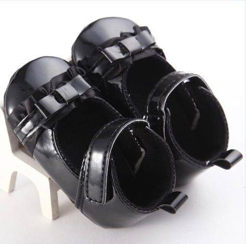 Baby Shoes Toddler Kids Bow Princess Shoes High State Pu Leather Soft Bottom First Walkers ytm NW