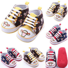 Baby Toddler Canvas Shoes Boy Girl Cartoon Print Soft Cozy Walking Shoes Hot 0-12M NW