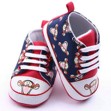 Baby Toddler Canvas Shoes Boy Girl Cartoon Print Soft Cozy Walking Shoes Hot 0-12M NW