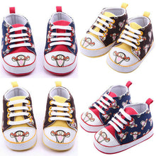 Baby Toddler Canvas Shoes Boy Girl Cartoon Print Soft Cozy Walking Shoes Hot 0-12M NW