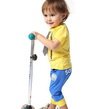 Baby set outfits Boy Kids Cotton Short Sleeve Tops Tie Print Cloths T Shirt Short Pants NW