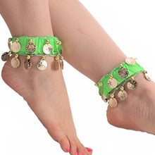Belly Dance Anklet Accessories Chiffon Coins Foot Chain Indian Gypsy Ankle Chain NW