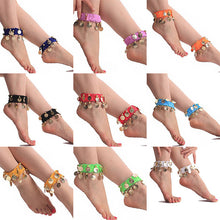 Belly Dance Anklet Accessories Chiffon Coins Foot Chain Indian Gypsy Ankle Chain NW
