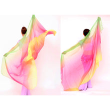 Belly Dancing Veil Gradient Colorful Imitation Silk Soft Shawl Veil 6 colors VU292 NW