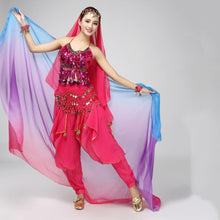 Belly Dancing Veil Gradient Colorful Imitation Silk Soft Shawl Veil 6 colors VU292 NW