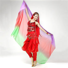 Belly Dancing Veil Gradient Colorful Imitation Silk Soft Shawl Veil 6 colors VU292 NW