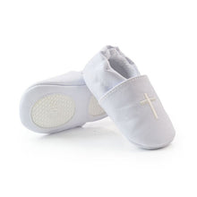 Boy Girls Baby Cross Baptism Crib Shoes Toddler Infant Soft Sole Prewalker First Walkers NW
