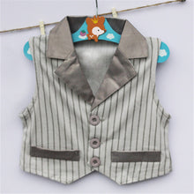 Boys Kids Gentleman Set 4pcs T Shirt Vest Tie Pant Outfits Baby Clothes Age 0-3Y NW