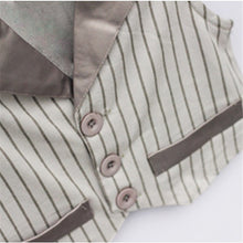 Boys Kids Gentleman Set 4pcs T Shirt Vest Tie Pant Outfits Baby Clothes Age 0-3Y NW