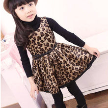 Brand New Princess Girl Leopard Dress Belt Sleeveless Sundress Party Dress 2-7Y NW
