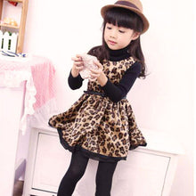Brand New Princess Girl Leopard Dress Belt Sleeveless Sundress Party Dress 2-7Y NW