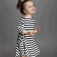 Brief style Comfotable Family Matching Outfits Baby Girl and Mom stripe pajamas Home dress NW