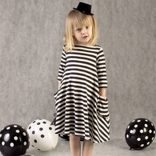 Brief style Comfotable Family Matching Outfits Baby Girl and Mom stripe pajamas Home dress NW