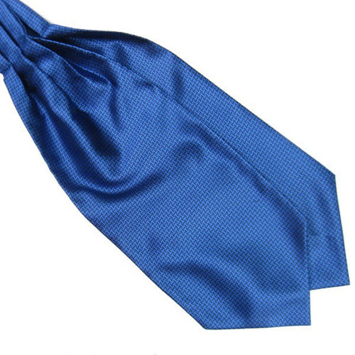 British Style Polyester Silk Mens Solid Color Ties Ascot Cravat Necktie Scarf Wholesale NW