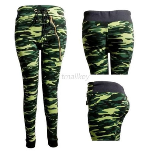 Camo Camouflage Women Ladies Printed Leggings High Waist Stretch Pants Trousers NW