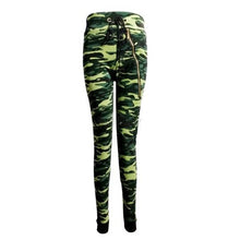 Camo Camouflage Women Ladies Printed Leggings High Waist Stretch Pants Trousers NW