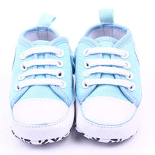 Casual Infant Baby Boy Girl Soft Sole Crib Shoes Newborn Non-slip Cotton Canvas Solid Lace-Up Sneaker NW