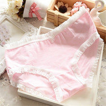 Casual Lady Briefs Women Multicolored Cotton Pleated Hem Panties Underwear Knickers LZH7 NW