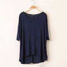 Casual Women Oversized Batwing Short Sleeve T-shirts Cotton Loose Top Tee NW
