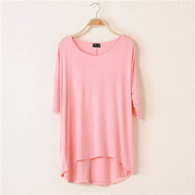 Casual Women Oversized Batwing Short Sleeve T-shirts Cotton Loose Top Tee NW