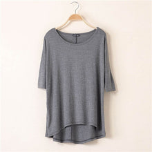 Casual Women Oversized Batwing Short Sleeve T-shirts Cotton Loose Top Tee NW