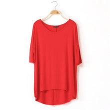 Casual Women Oversized Batwing Short Sleeve T-shirts Cotton Loose Top Tee NW