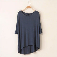 Casual Women Oversized Batwing Short Sleeve T-shirts Cotton Loose Top Tee NW