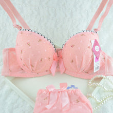 Chic Women Underwire Bra Set Floral Push-up Underwear Brassiere Lingerie 32-36B NW