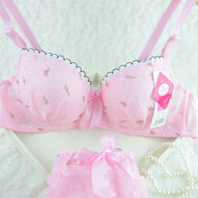 Chic Women Underwire Bra Set Floral Push-up Underwear Brassiere Lingerie 32-36B NW