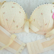 Chic Women Underwire Bra Set Floral Push-up Underwear Brassiere Lingerie 32-36B NW