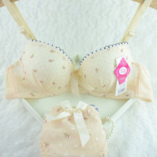 Chic Women Underwire Bra Set Floral Push-up Underwear Brassiere Lingerie 32-36B NW