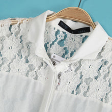 Chiffon Tops Button Down Shirt Women Blouse OL Career Stand Collar See-Through NW