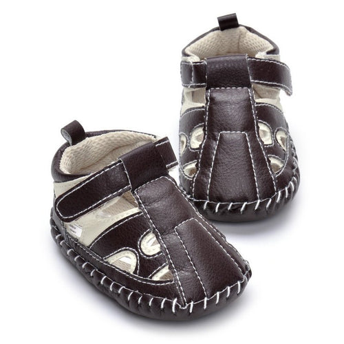 Child Baby Boys Casual PU Leather Anti-Slip Prewalker Boy Hollow Out First walker Baby Shoes 0-18M Lisa's Store NW