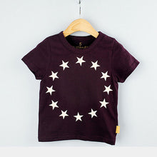 Child Boys Star Surround Printed Short Sleeve Tee Shirt Tops Baby Clothing 2-7Y NW