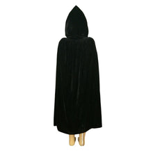 Child Kids Girl Boy Hooded Velvet Cape Cloak Halloween Fancy Dress Robe Costume NW