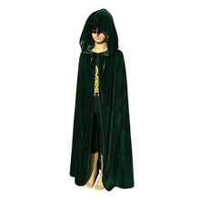 Child Kids Girl Boy Hooded Velvet Cape Cloak Halloween Fancy Dress Robe Costume NW