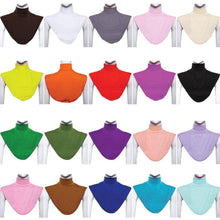 Colorful Lady Hijab Extension Neck Check Back Cover Islamic Shirt Under Top W73 NW