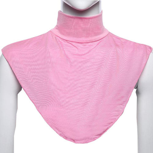 Colorful Lady Hijab Extension Neck Check Back Cover Islamic Shirt Under Top W73 NW