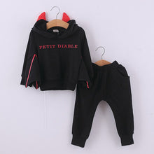 Cool Children Baby Bat Pattern Long Sleeve Top Sweater Hoodie Long Pants Outfits Clothing Set NW