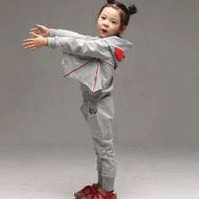 Cool Children Baby Bat Pattern Long Sleeve Top Sweater Hoodie Long Pants Outfits Clothing Set NW