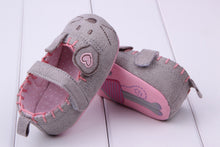 Cute Baby Girls First walkers Cotton Grey Cartoon Mouse Soft with Pattern Shading Soft Sole Baby Toldder Prewalkers Shoe 3 size NW