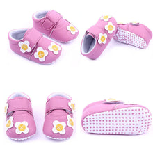 Cute Girl Boy Flower Car Leather Crib Shoes Newborn Baby Soft Sole Toddler Shoes NW